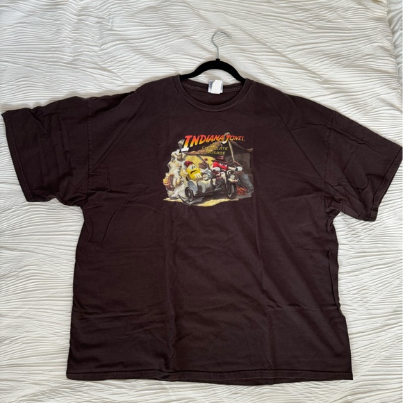 M&M Indiana Jones And Chocolate Crusade Official T-shirt AUTHENTIC SIZE L - Picture 1 of 3
